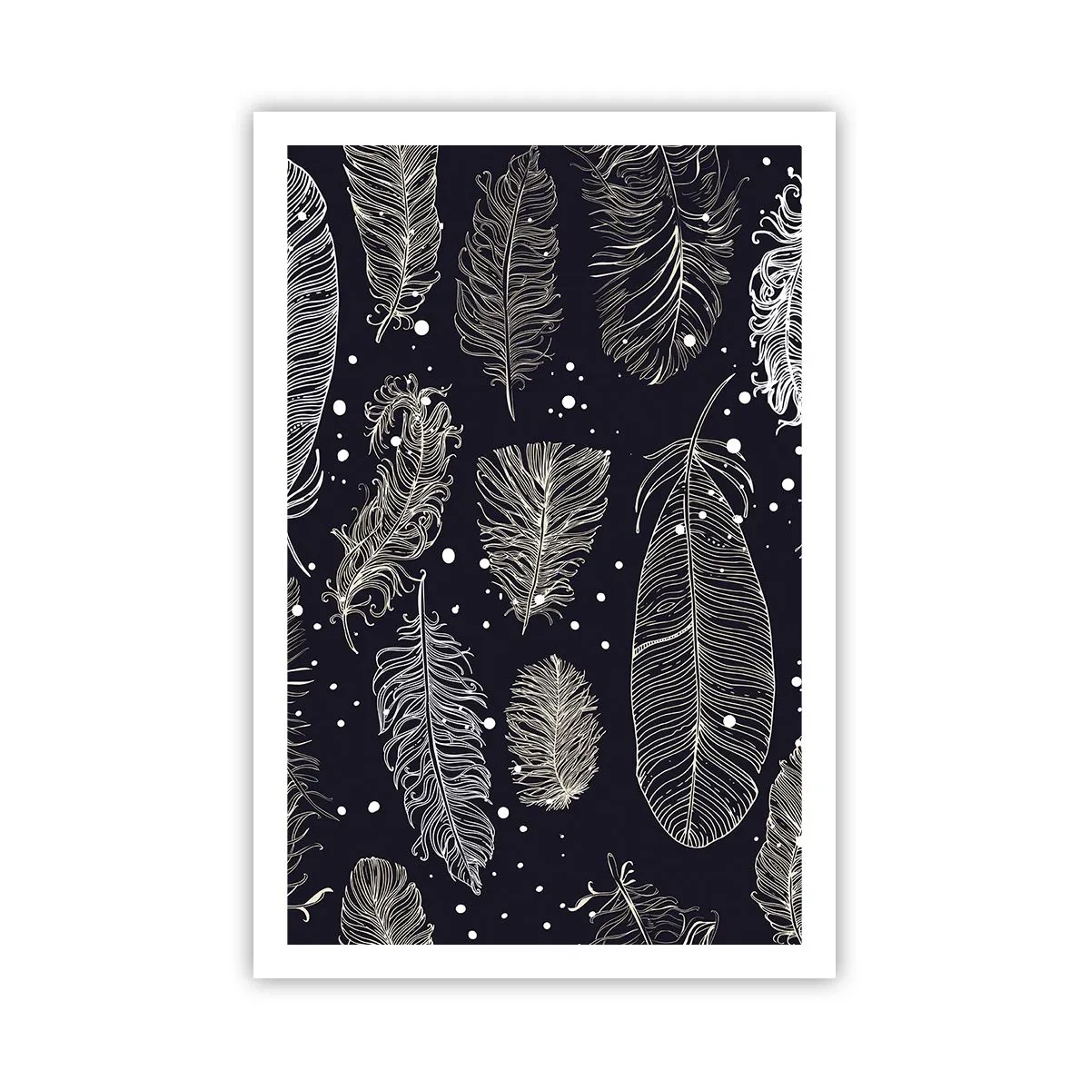 Plakat - Pierzasta koronka - 61x91 cm