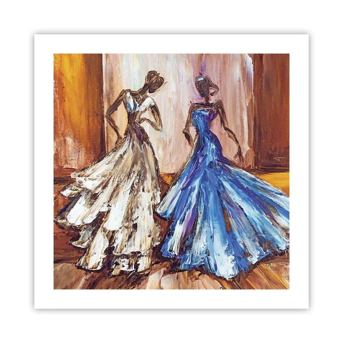 Plakat - Wdzięczny duet - 50x50 cm