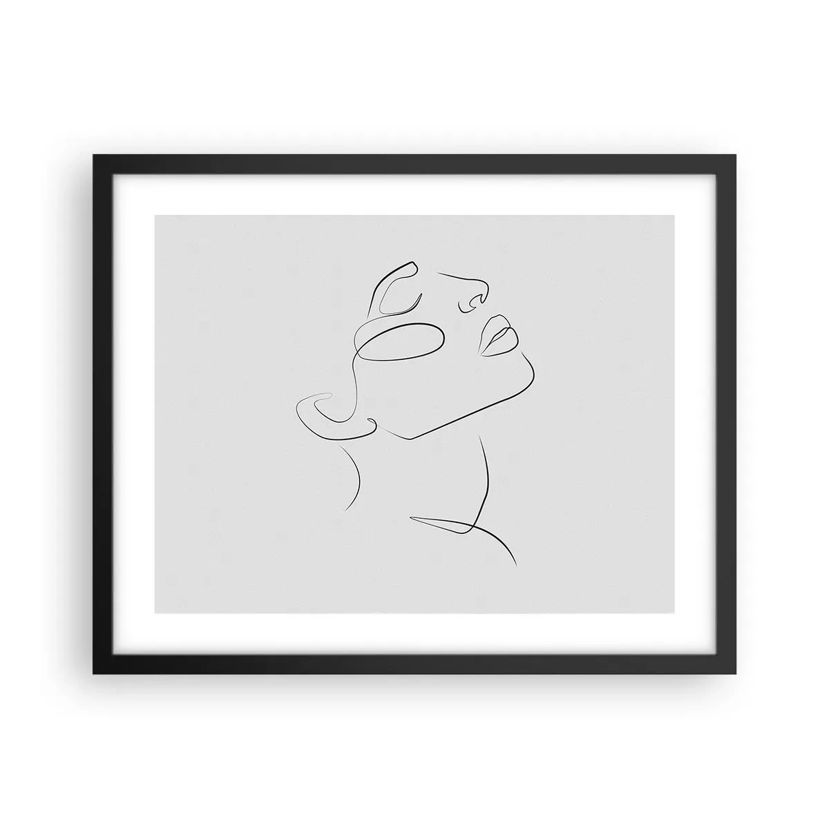 Plakat w czarnej ramie - Meandry marzenia - 50x40 cm