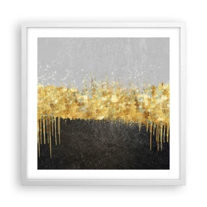 Plakat w białej ramie - W głąb i ku górze - 50x50 cm