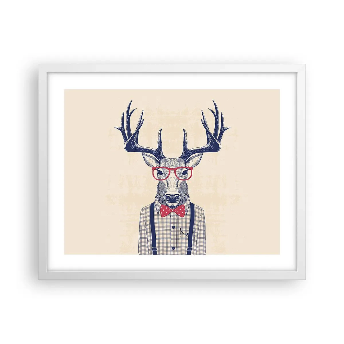 Plakat w białej ramie - Zabawna ekstrawagancja - 50x40 cm