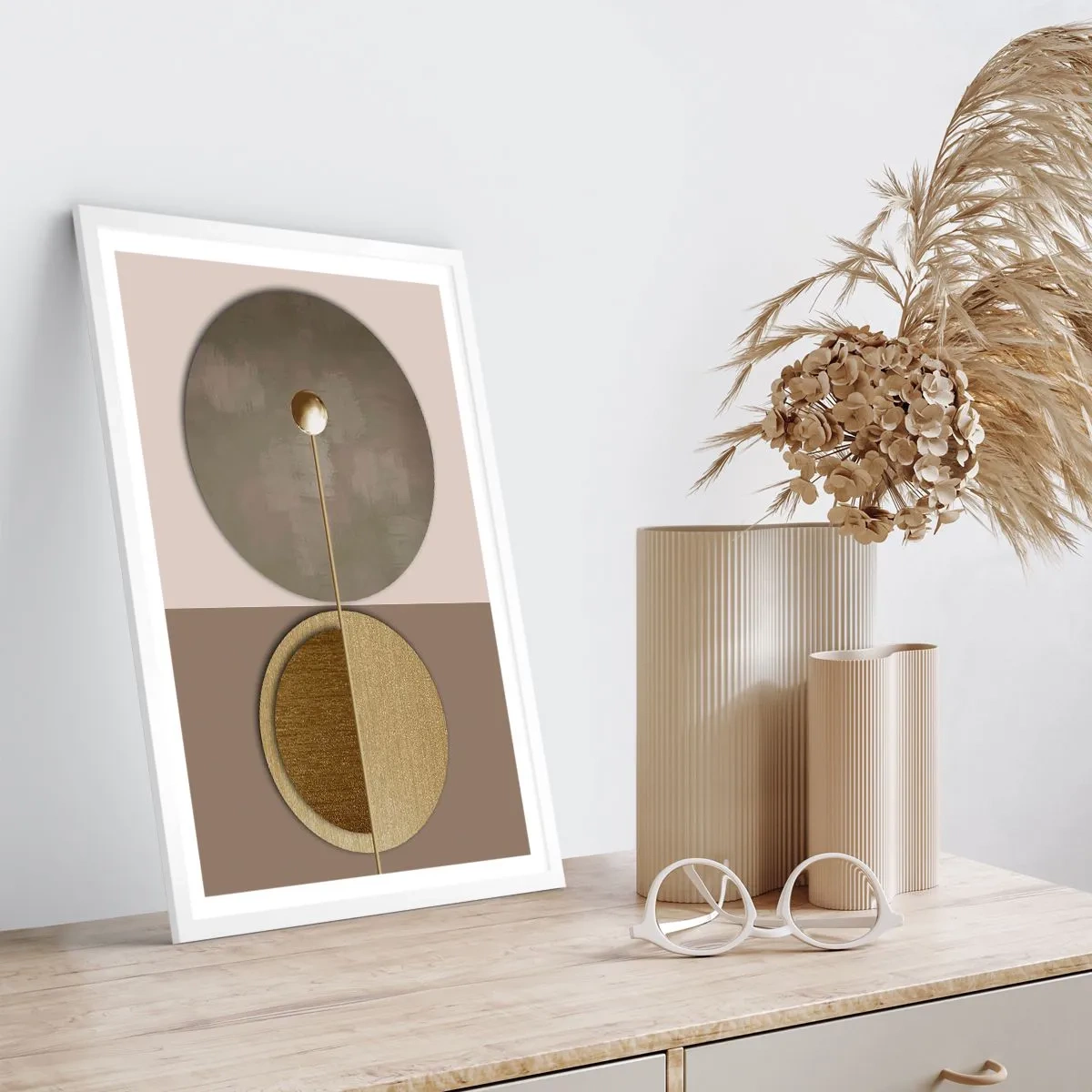 Plakat w białej ramie - Doskonała równowaga - 50x70 cm