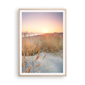 Plakat w ramie jasny dąb - Bałtycka kołysanka - 70x100 cm