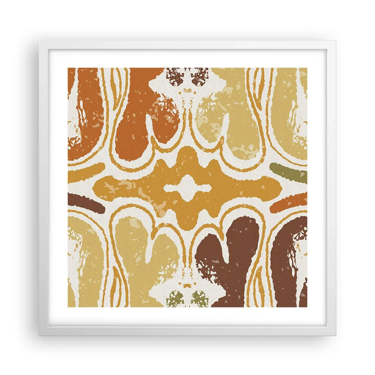 Plakat w białej ramie - Abstrakcja sentymentalna - 50x50 cm