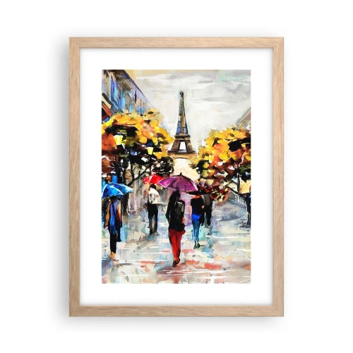 Plakat w ramie jasny dąb - Jesienią szczególnie piękny - 30x40 cm