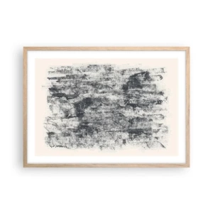 Plakat w ramie jasny dąb - Mglista kompozycja - 70x50 cm