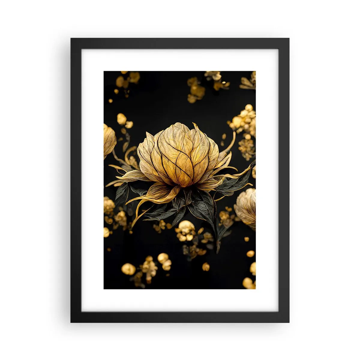 Plakat w czarnej ramie - Subtelna kruchość - 30x40 cm