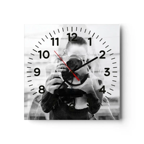 Zegar ścienny - Twórca i tworzywo - 30x30 cm