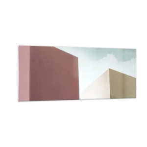 Obraz na szkle - Geometria słonecznego lata - 100x40 cm