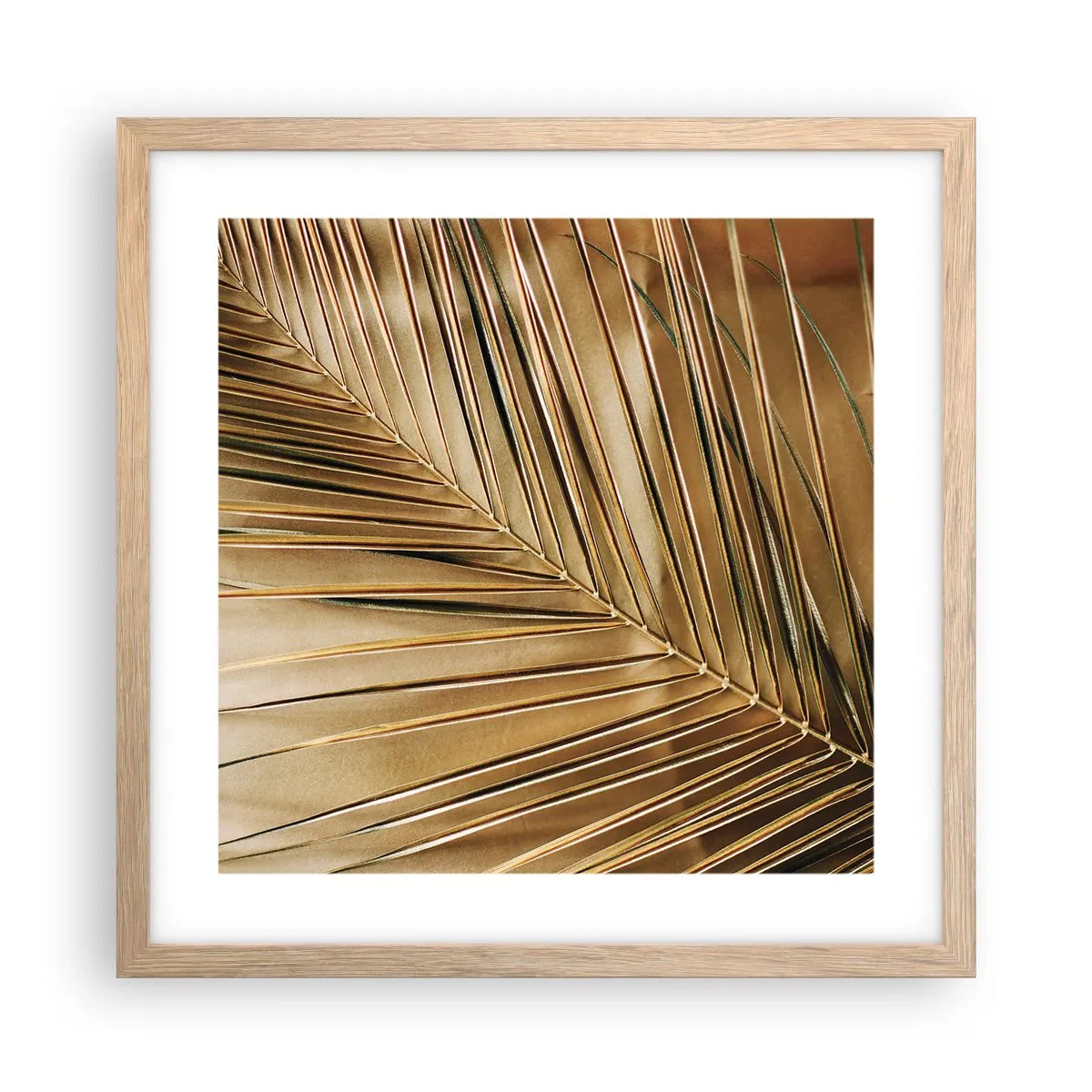 Plakat w ramie jasny dąb - Naturalna kolumnada - 40x40 cm