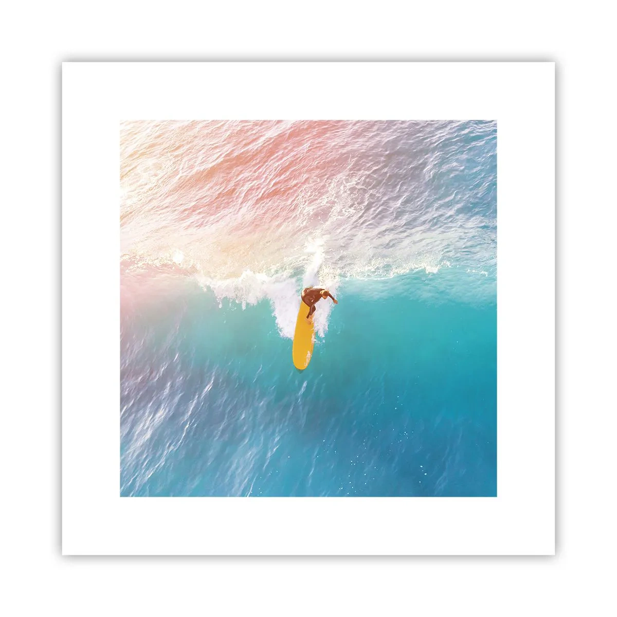 Plakat - Oceaniczny jeździec - 30x30 cm