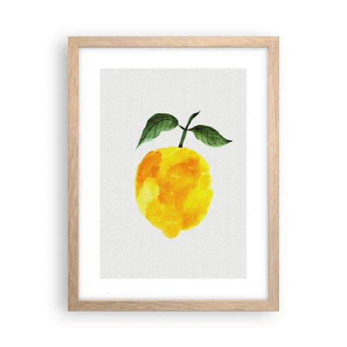Plakat w ramie jasny dąb - Jak poznać smak słońca - 30x40 cm