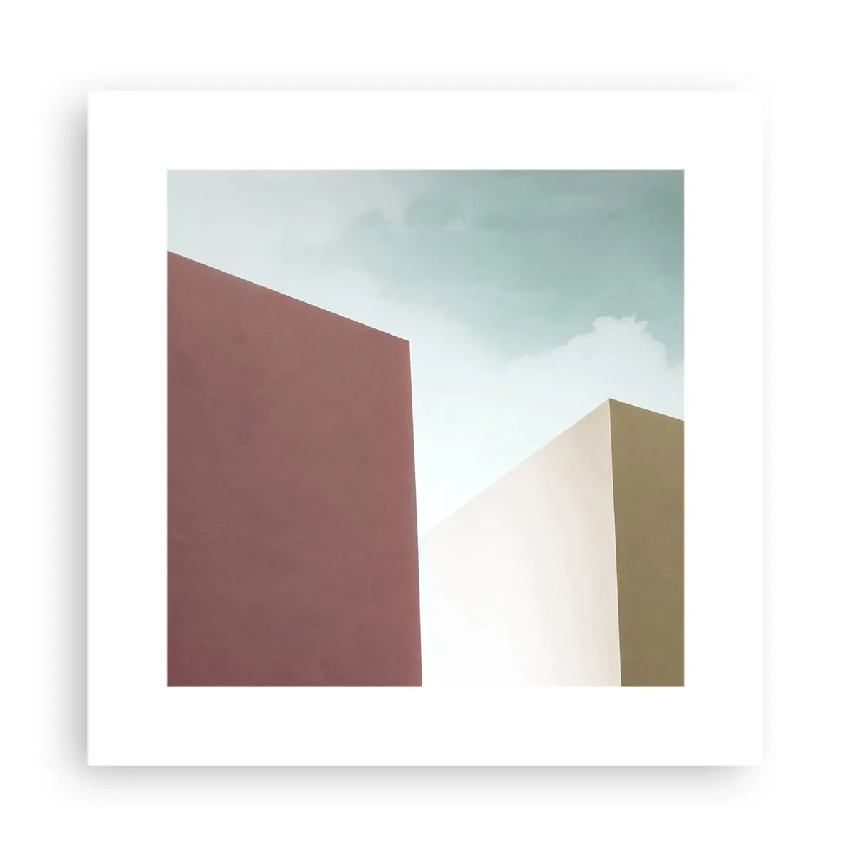 Plakat - Geometria słonecznego lata - 30x30 cm