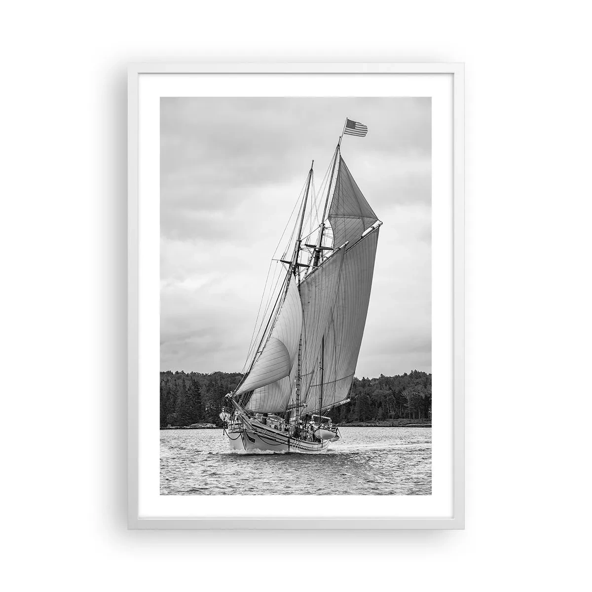 Plakat w białej ramie - Bracia wiatru - 50x70 cm