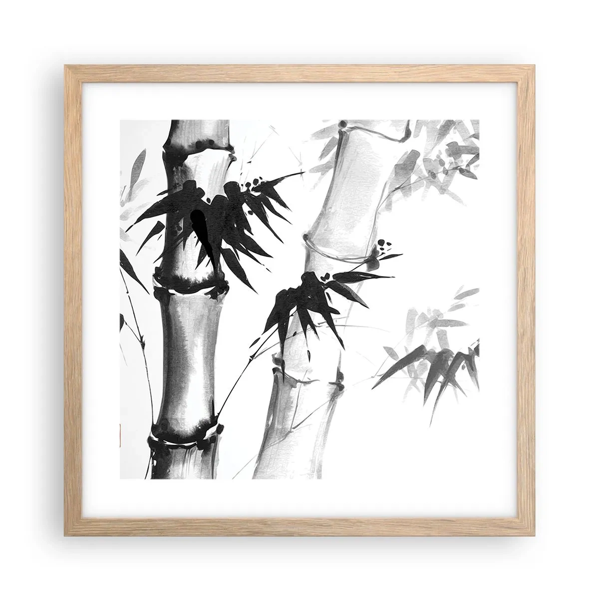 Plakat w ramie jasny dąb - Zbliżenie na orient - 40x40 cm