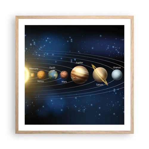 Plakat w ramie jasny dąb - Jedna z dziesięciu - 60x60 cm