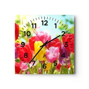 Zegar ścienny - To my, kolory maja! - 30x30 cm