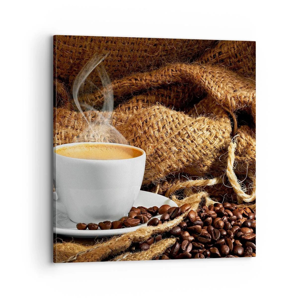 Obraz na płótnie - Zapach moki i gęstość miodowego płynu - 70x70 cm