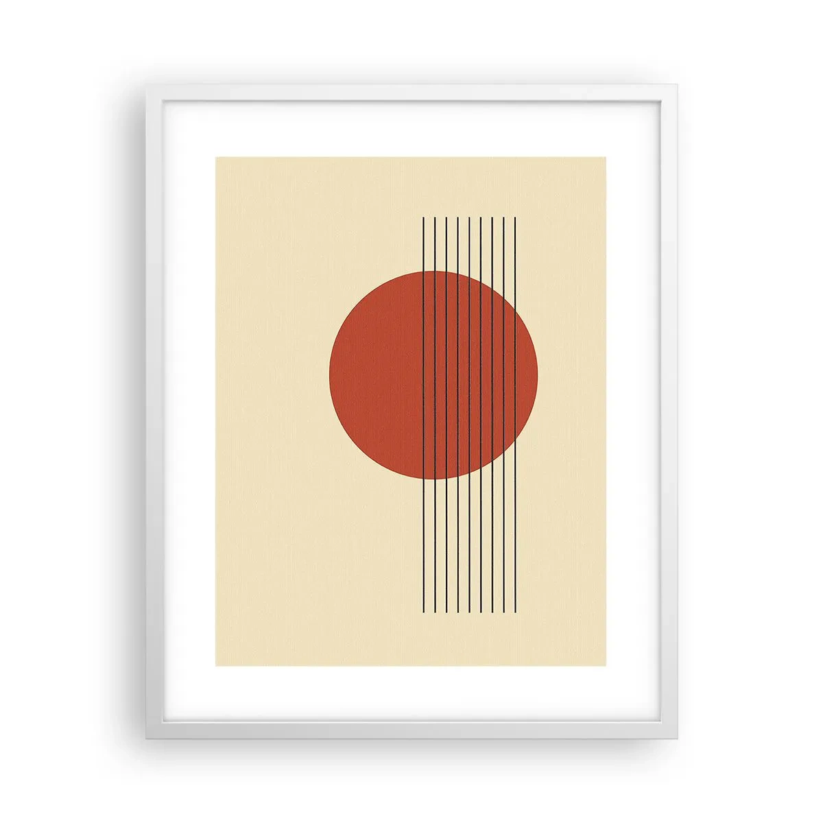 Plakat w białej ramie - W koło i dalej - 40x50 cm