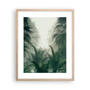 Plakat w ramie jasny dąb - Tropikalna tajemnica - 40x50 cm