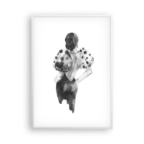 Plakat w białej ramie - Przeszła tuż obok - 70x100 cm