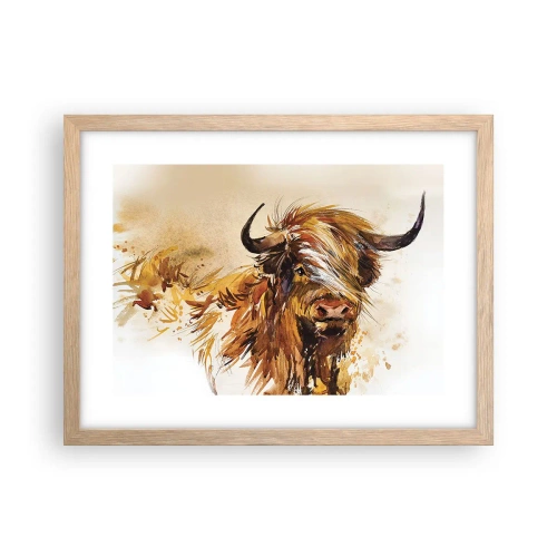 Plakat w ramie jasny dąb - Duma łowcy - 40x30 cm