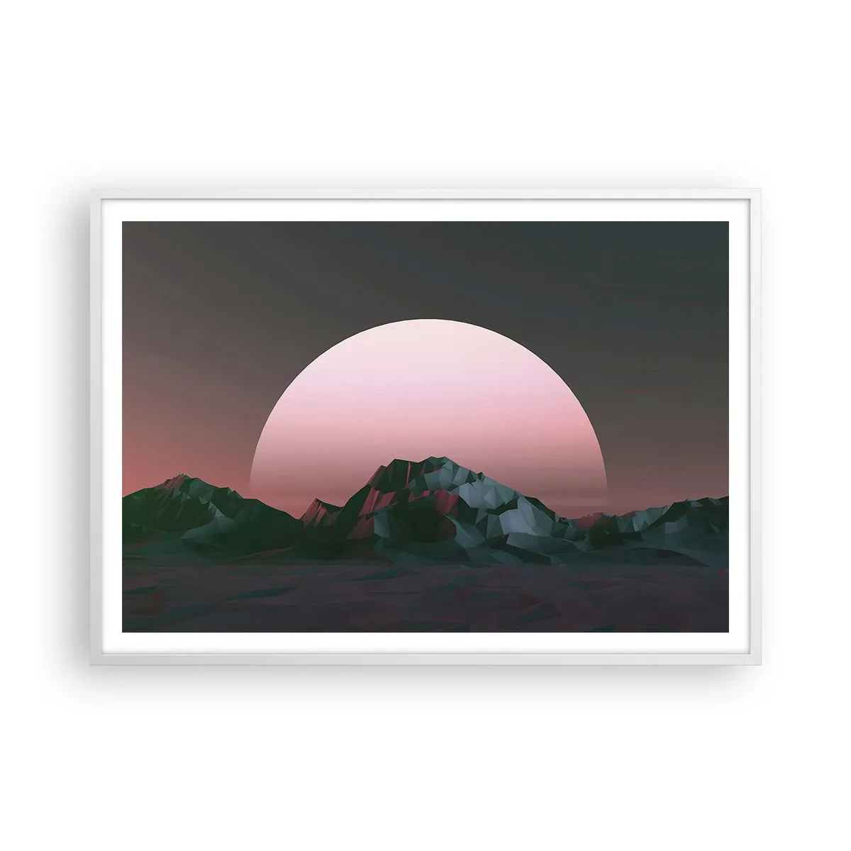 Plakat w białej ramie - W sąsiedniej galaktyce - 100x70 cm