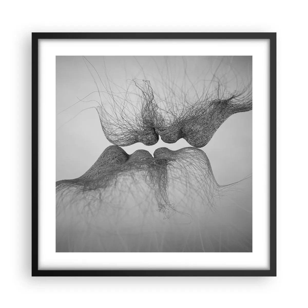 Plakat w czarnej ramie - Pocałunek wiatru - 50x50 cm