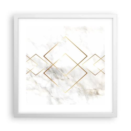 Plakat w białej ramie - Widok na nieskończoność - 40x40 cm