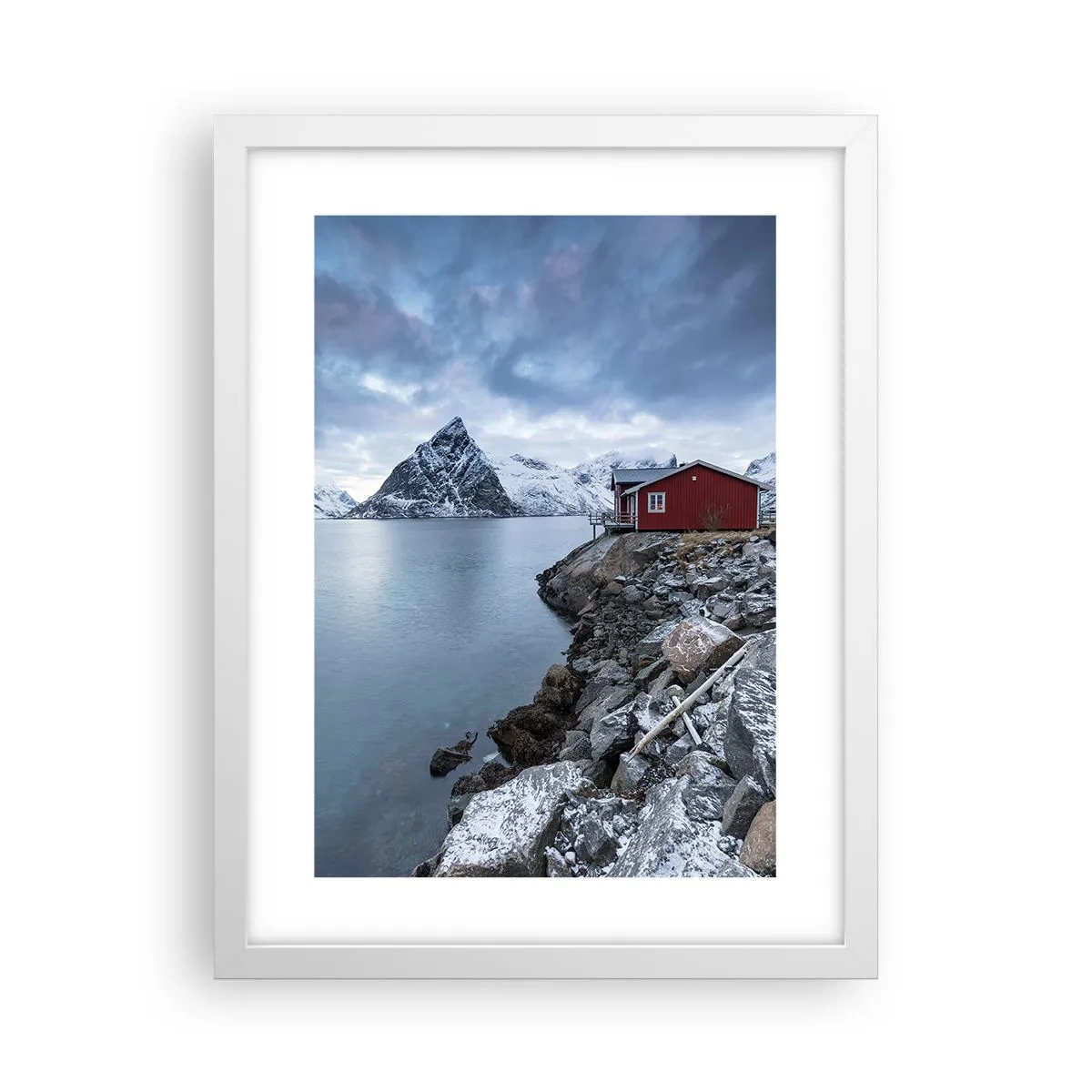 Plakat w białej ramie - Skandynawskie zacisze - 30x40 cm