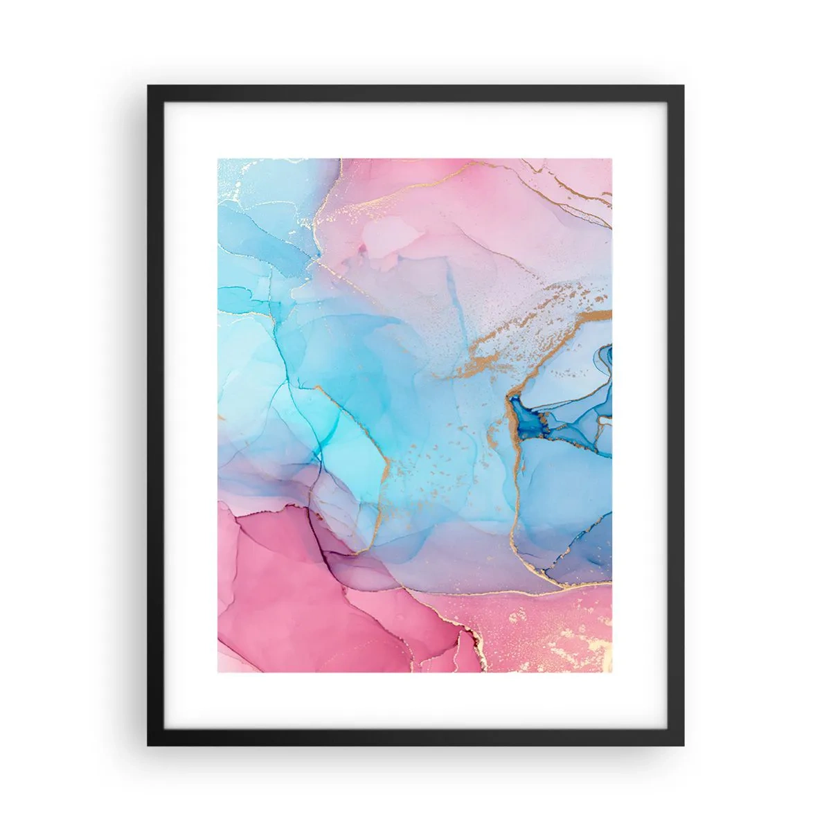 Plakat w czarnej ramie - Spotkanie i przenikanie - 40x50 cm