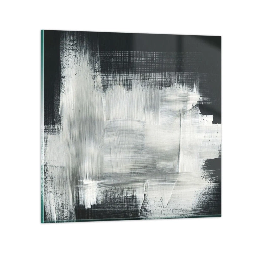 Obraz na szkle - Utkane z pionu i poziomu - 50x50 cm