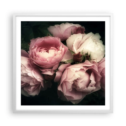 Plakat w białej ramie - Czar belle epoque - 60x60 cm