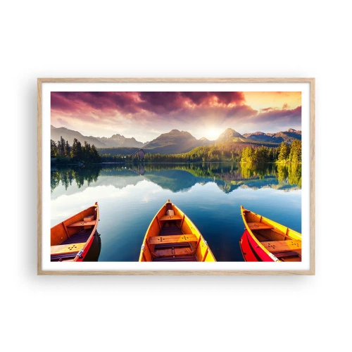 Plakat w ramie jasny dąb - Nic przeciw naturze - 100x70 cm