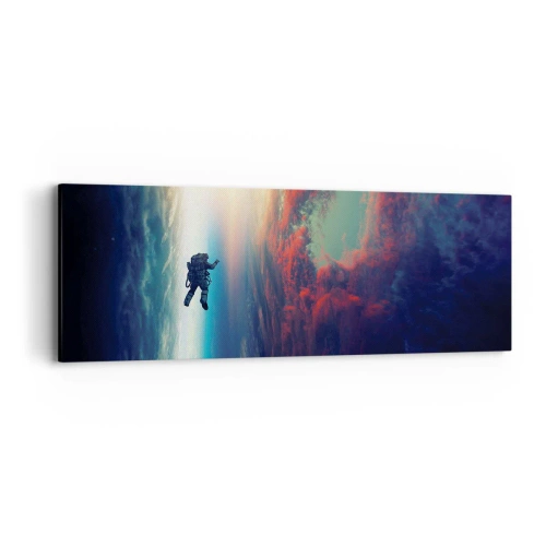 Obraz na płótnie - Mierzyć się ze wszechświatem - 90x30 cm