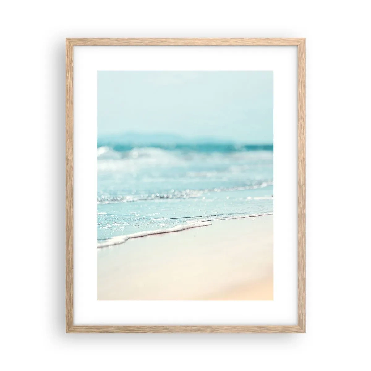 Plakat w ramie jasny dąb - Ciepło i szum - 40x50 cm