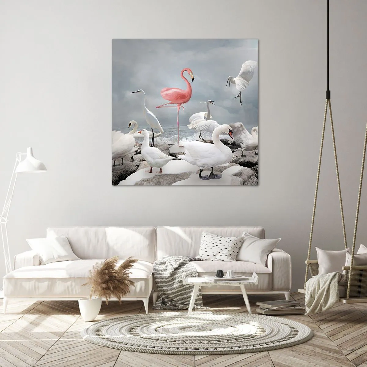 Obraz na płótnie - Skąd się tu wziąłem? - 70x70 cm