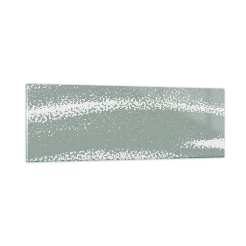 Obraz na szkle - Abstrakcja w zimowym klimacie - 90x30 cm