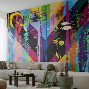 Fototapeta Premium Canvas - Z góry na dół - Abstrakcja, Sztuka, Grafika - 250x175 cm