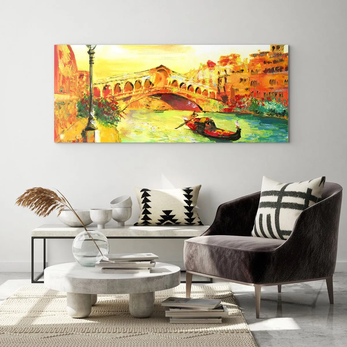 Obraz na szkle - Pielgrzymka zakochanych - 100x40 cm