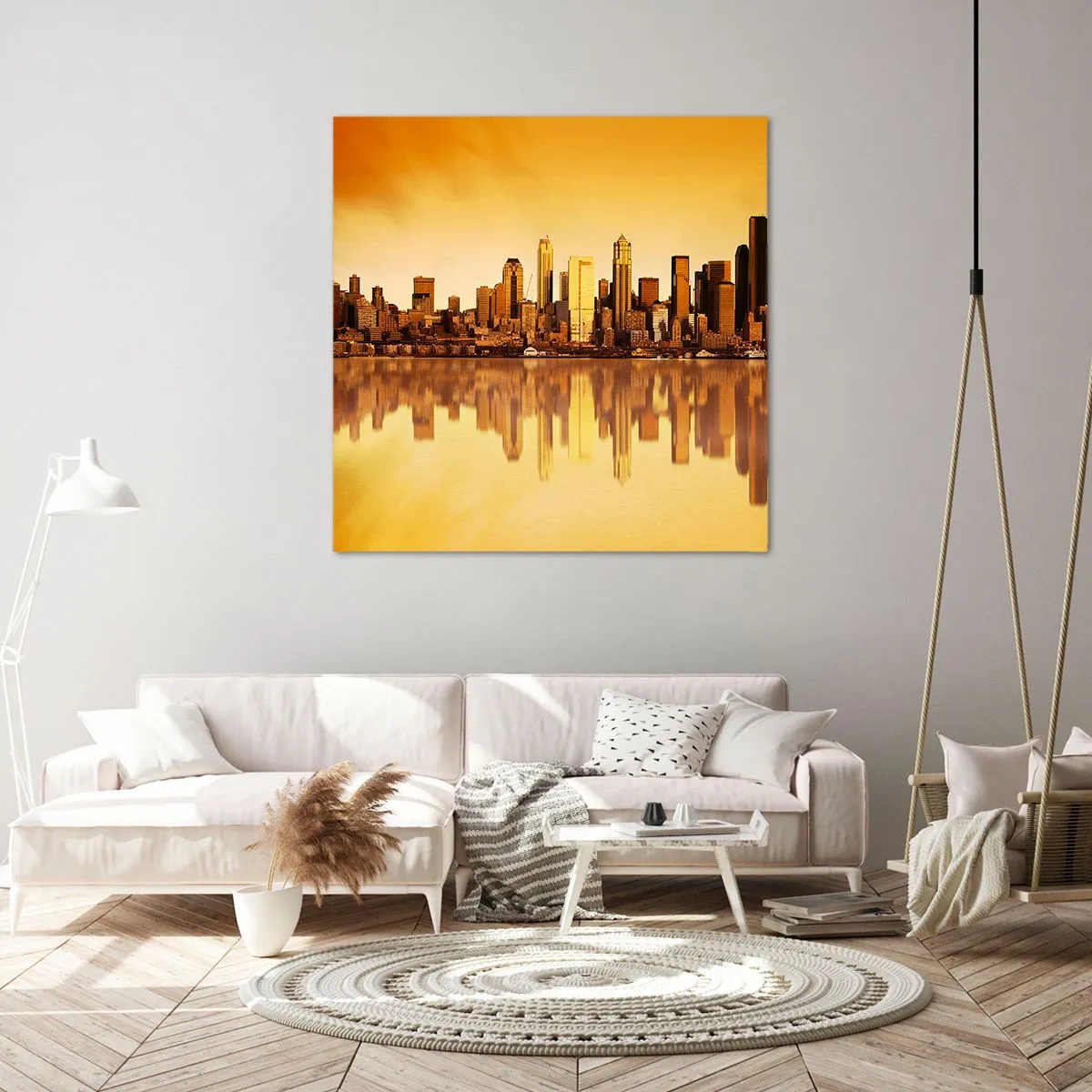 Obraz na płótnie - Cisza metropolii - 40x40 cm