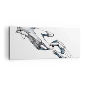 Obraz na płótnie - Dobry gest - 100x40 cm