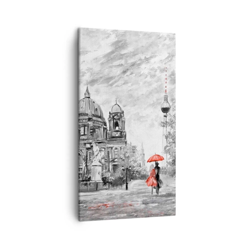 Obraz na płótnie - Berlińskie spotkanie - 45x80 cm