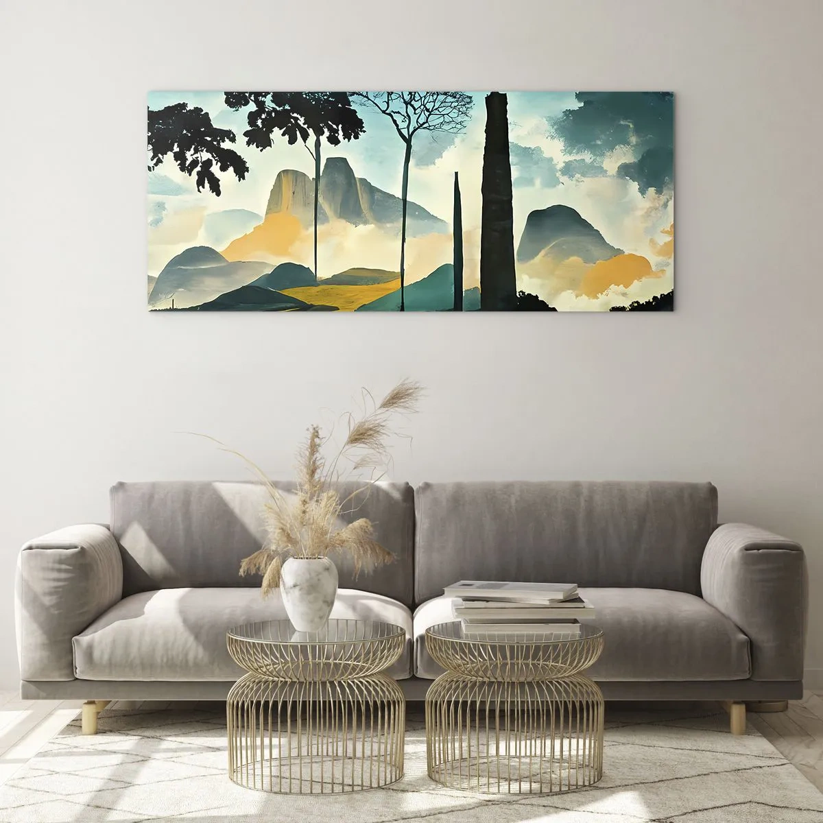 Obraz na szkle - Wciąż wyżej i wyżej - 100x40 cm