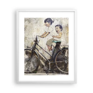 Plakat w białej ramie - Prawda czy fałsz? - 40x50 cm