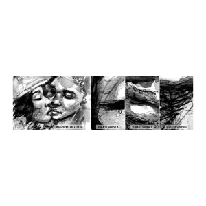 Fototapeta Próbka Samoprzylepna Deluxe Sticker - Czuła chwila - Całusy, Miłość, Zakochani - 100x30 cm