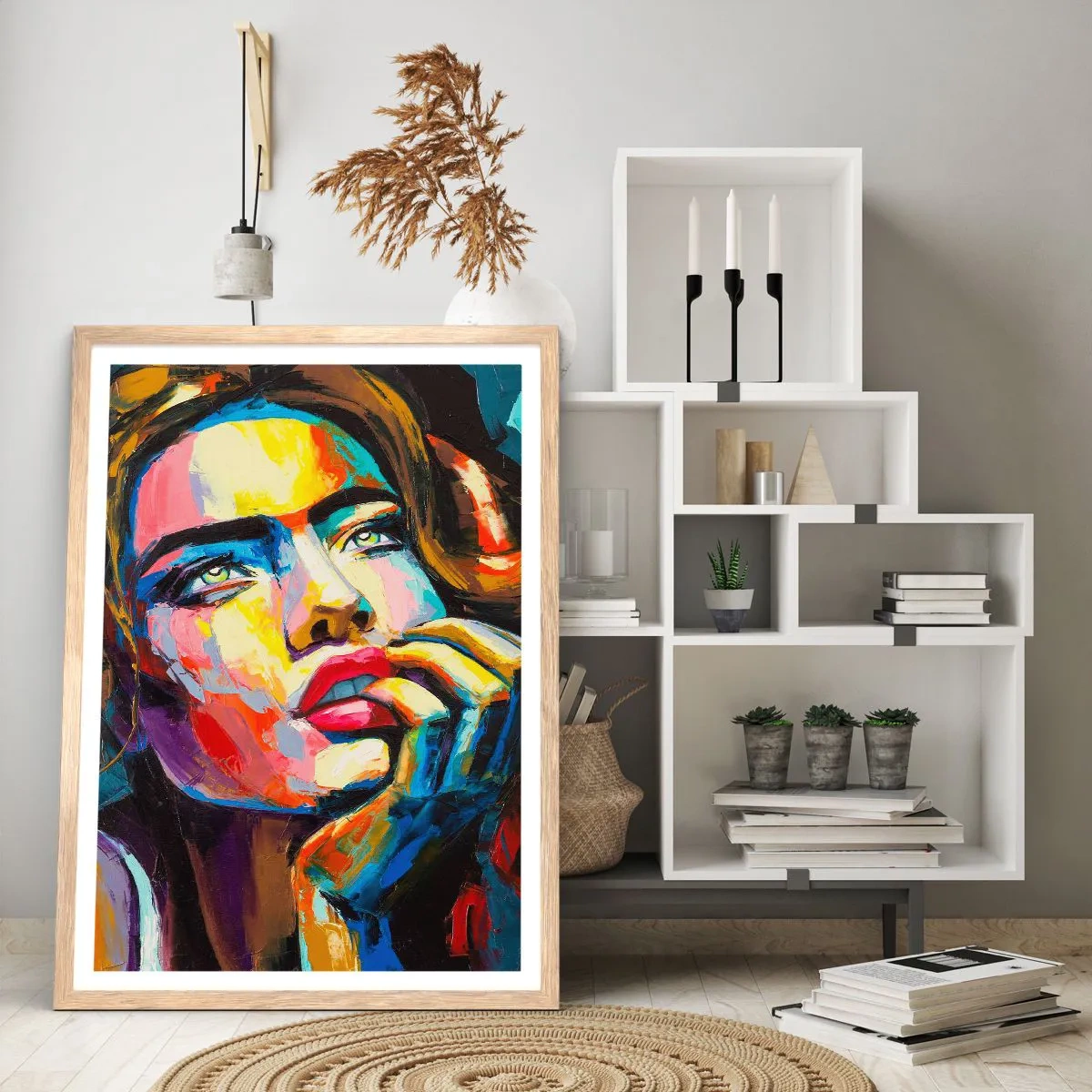 Plakat w ramie jasny dąb - Marzenia jak ptaki szybują po niebie - 50x70 cm