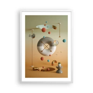 Plakat w białej ramie - Wszystko się zdarzyć może - 50x70 cm