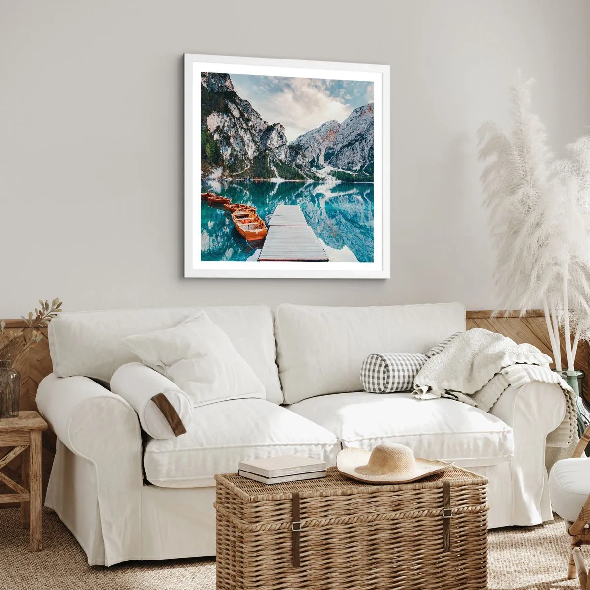 Plakat w białej ramie - Pokażemy ci piękno - 30x30 cm