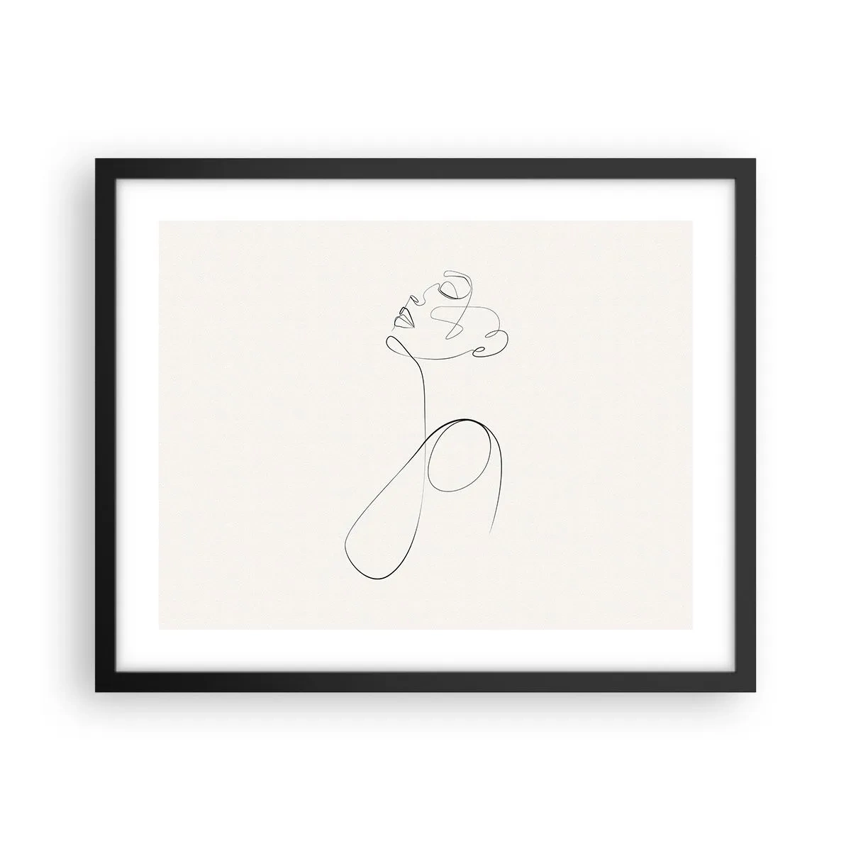 Plakat w czarnej ramie - Zapętlona w marzeniach - 50x40 cm